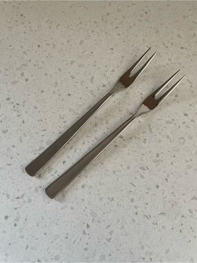 Rosel 18/10 Stainless Steel Pair of Serving Forks Dinner Holidays